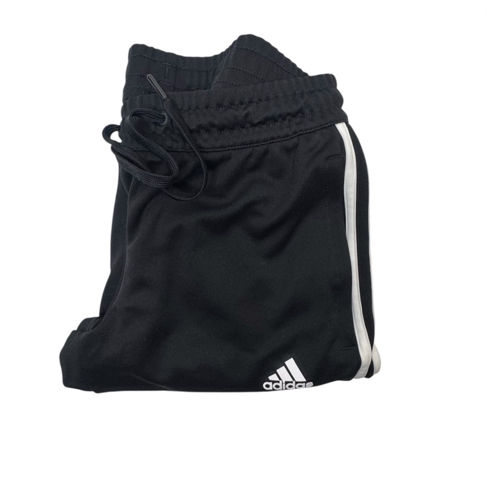 Adidas  Black Joggers with White Stripes